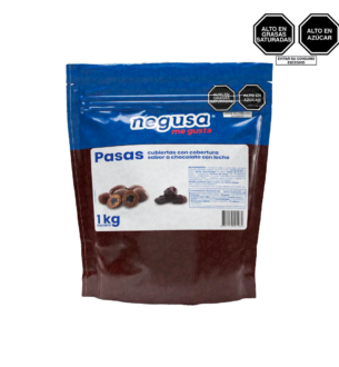 Pasas con Cobertura Sabor Chocolate con Leche 1kg